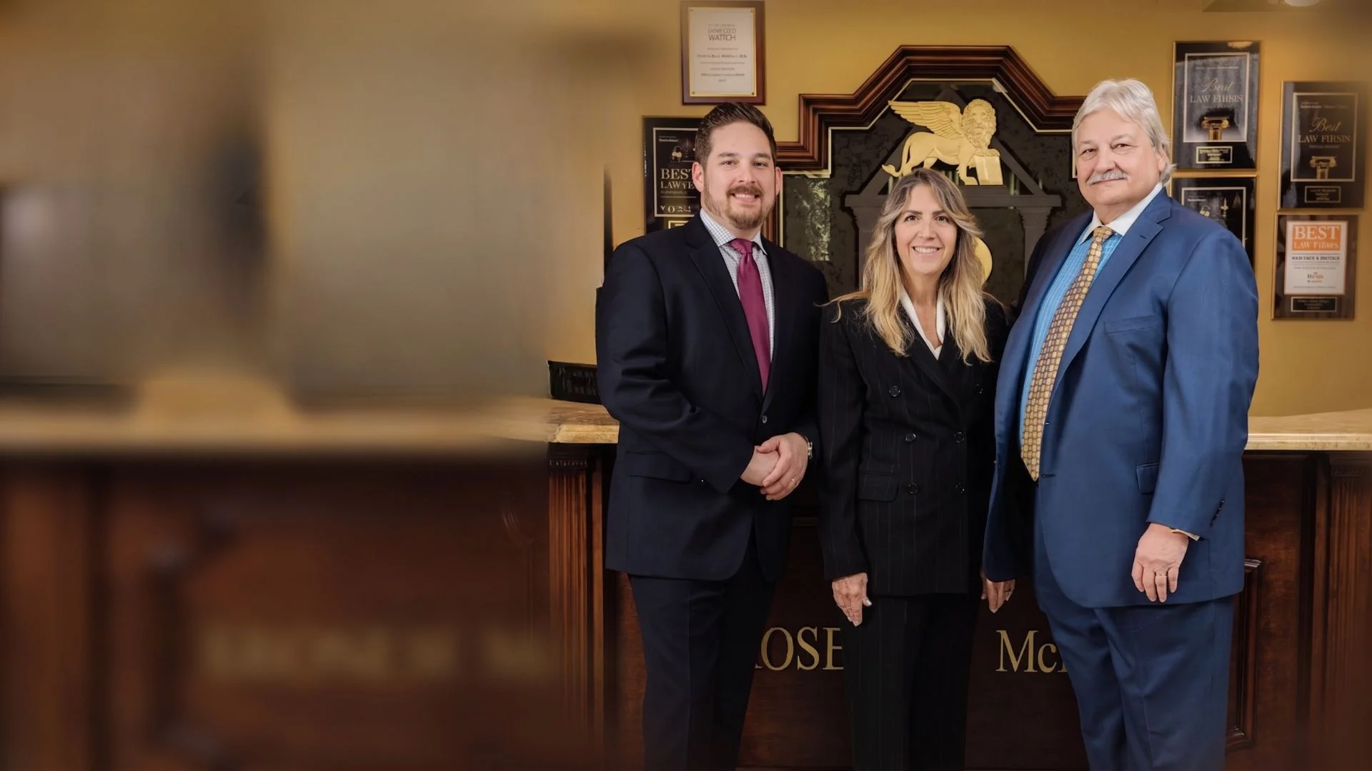 The attorneys of Roselli and McNelis — Richard, Lisa, and Nicholas