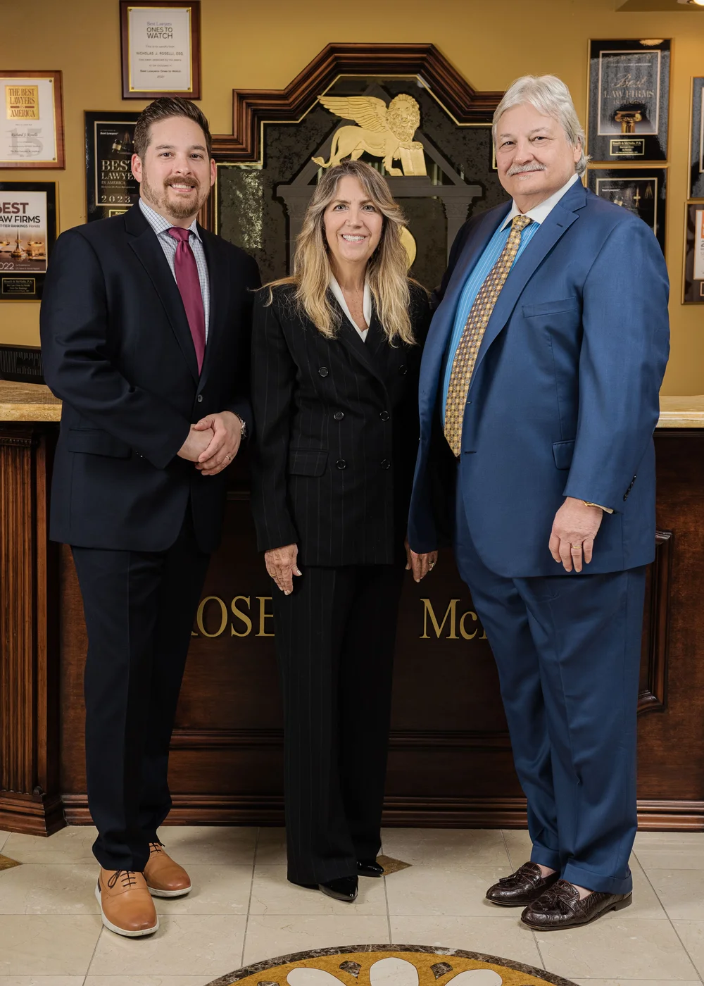 The attorneys of Roselli and McNelis — Richard, Lisa, and Nicholas